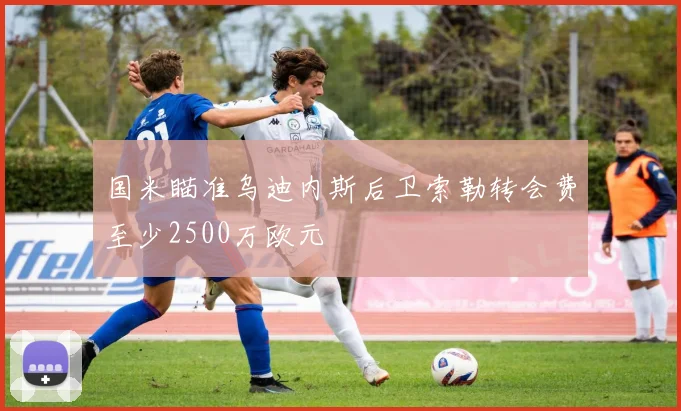国米瞄准乌迪内斯后卫索勒转会费至少2500万欧元